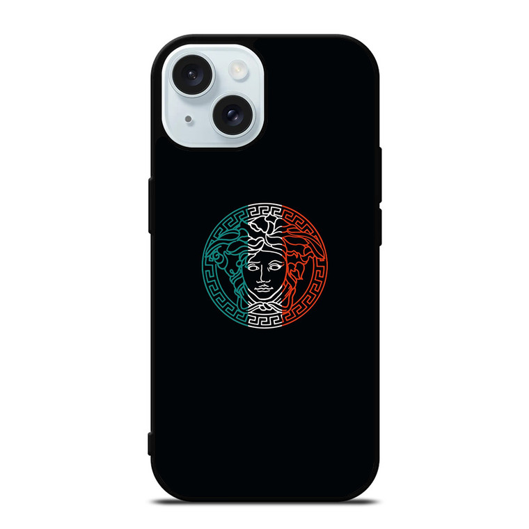 VERSACE LOGO ITALY iPhone 15 Case Cover
