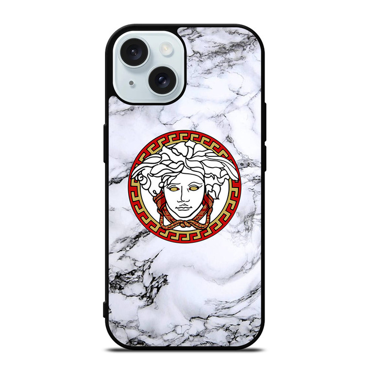 VERSACE LOGO RED EMBLEM iPhone 15 Case Cover