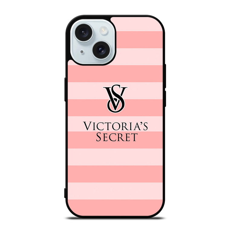 VICTORIA'S SECRET PINK STRIPES 2 iPhone 15 Case Cover