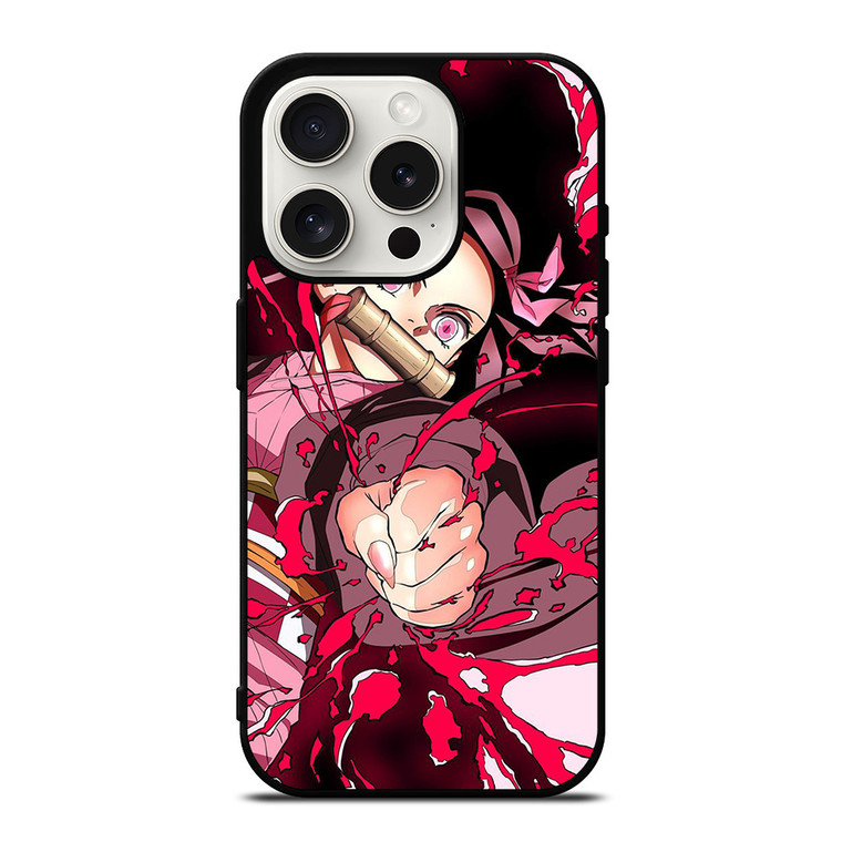 ANIME KIMETSU NO YAIBE DEMON SLAYER NEZUKO KAMADO iPhone 15 Pro Case Cover