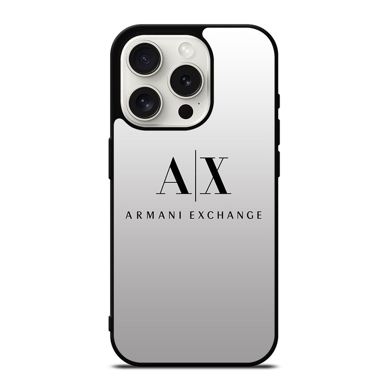 ARMANI EXCHANGE AX LOGO iPhone 15 Pro Case Cover