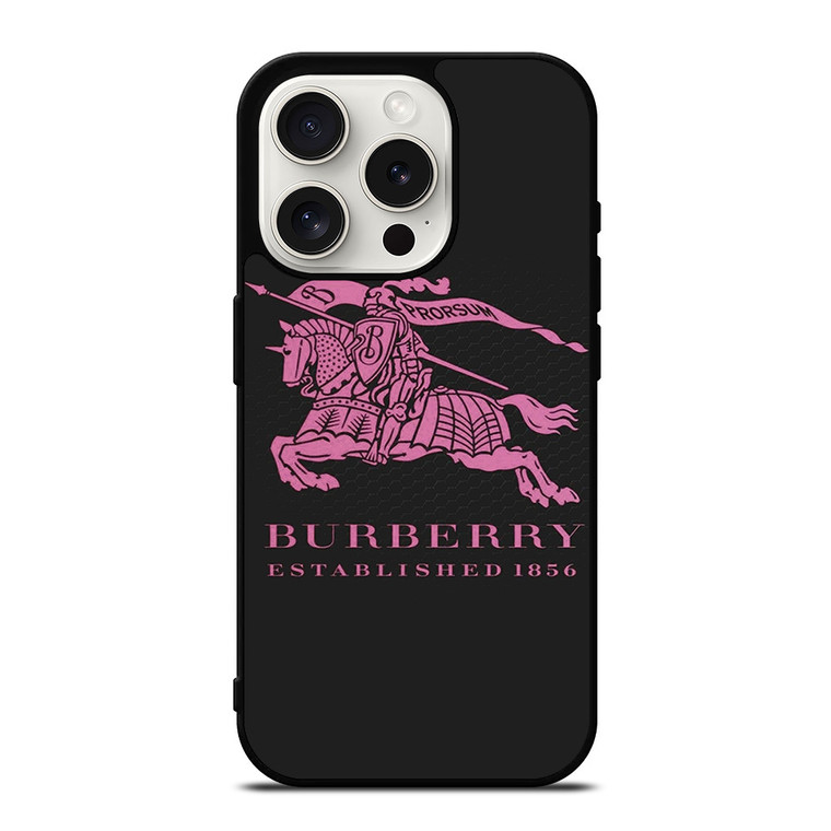 BURBERRY LOGO SCARF iPhone 15 Pro Case Cover