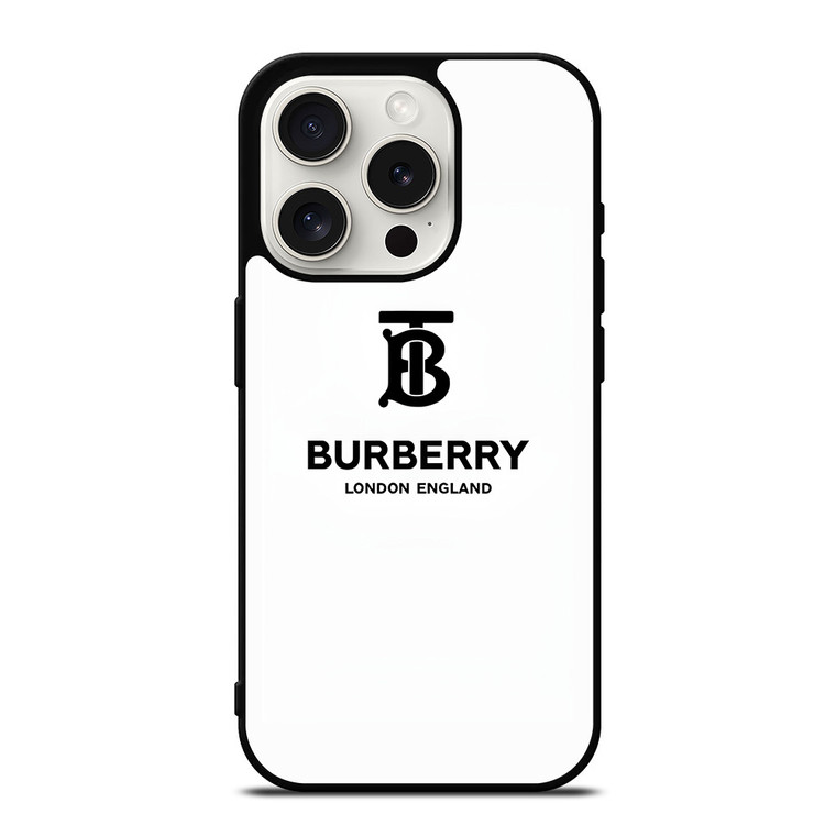 BURBERRY LONDON ENGLAND LOGO ICON iPhone 15 Pro Case Cover
