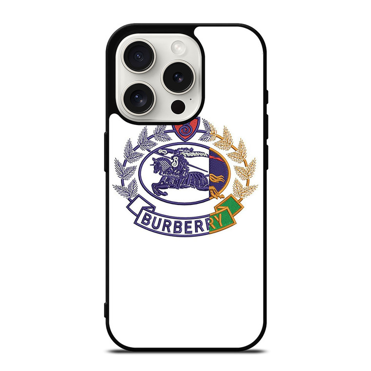 BURBERRY LONDON ICON KNIGHT LOGO iPhone 15 Pro Case Cover