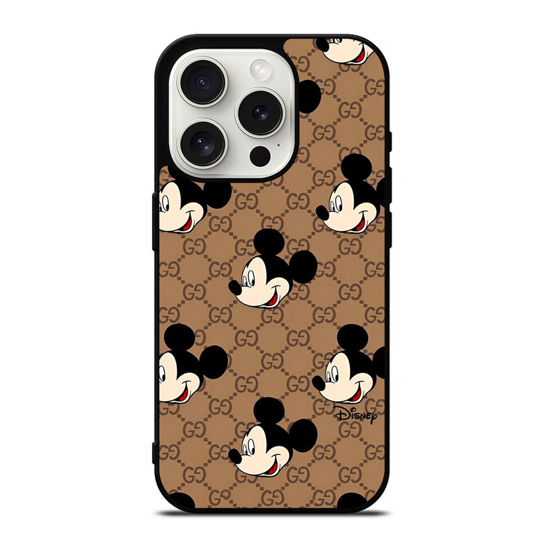 COACH MICKEY MOUSE BROWN iPhone 15 Pro Case Cover