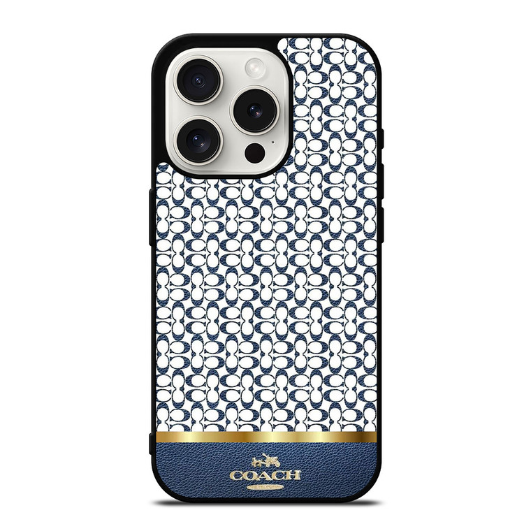 COACH NEW YORK LOGO BLUE ICON iPhone 15 Pro Case Cover