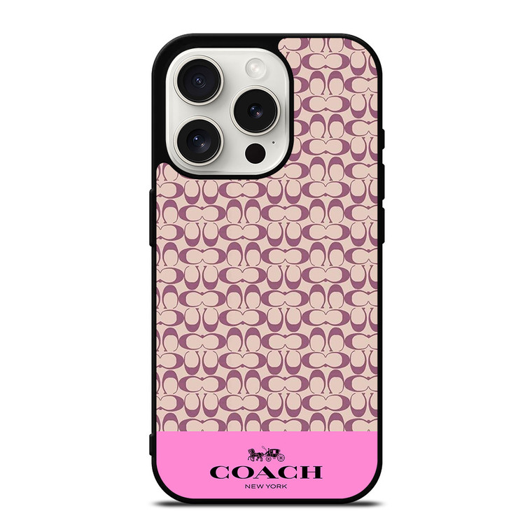 COACH NEW YORK LOGO FASHION PATTERN iPhone 15 Pro Case Cover