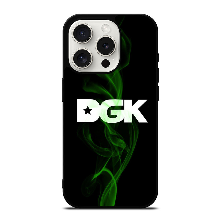 DGK SKATEBOARDING GREEN SMOKE iPhone 15 Pro Case Cover