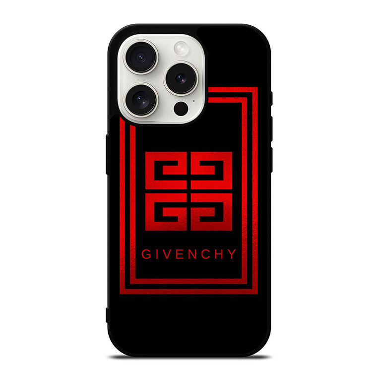 GIVENCHY PARIS LOGO RED iPhone 15 Pro Case Cover