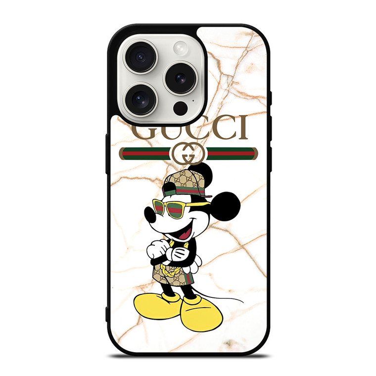 GUCCI FASHION MICKEY MOUSE iPhone 15 Pro Case Cover