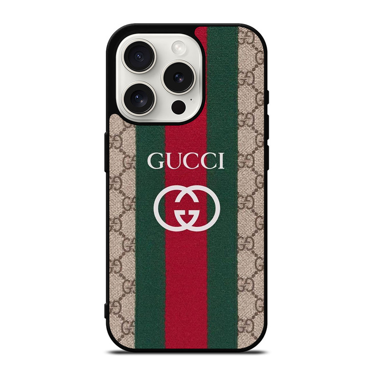 GUCCI ICON GUCCI LOGO PATTERN iPhone 15 Pro Case Cover