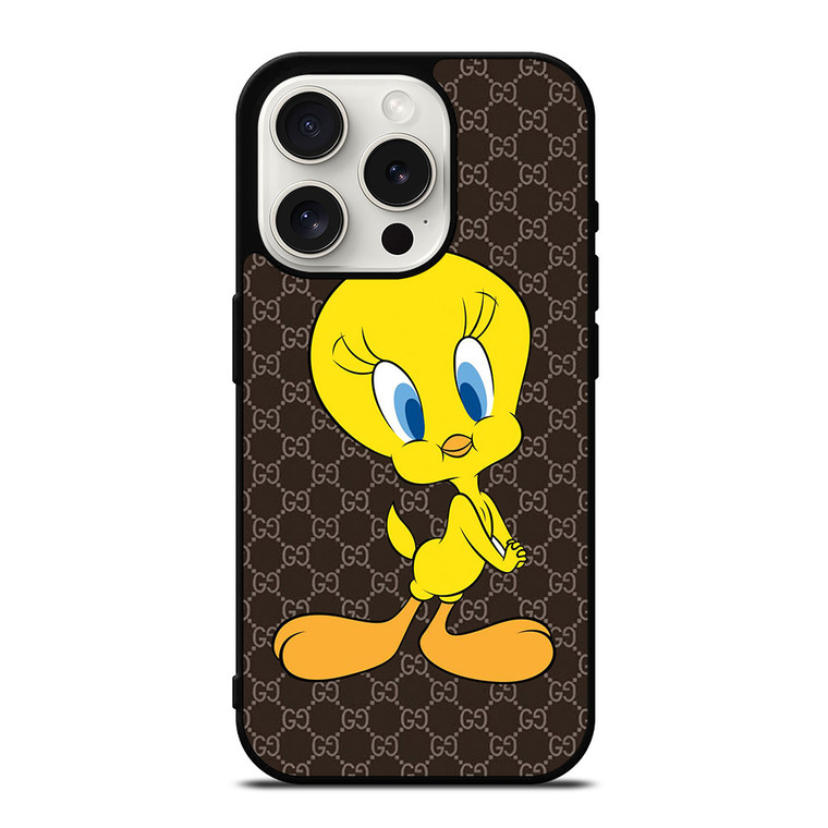GUCCI TWEETY BIRD LOONEY TUNES iPhone 15 Pro Case Cover