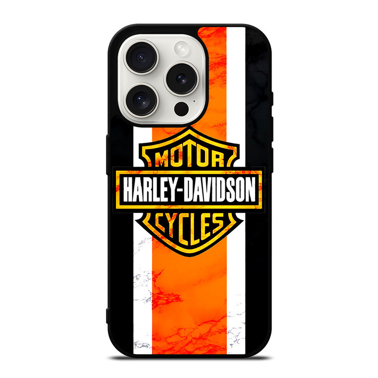 HARLEY DAVIDSON MARBLE LOGO iPhone 15 Pro Case Cover