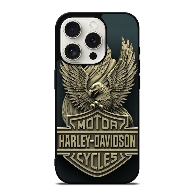 HARLEY DAVIDSON MOTORCYCLE EMBLEM iPhone 15 Pro Case Cover HARLEY DAVIDSON MOTORCYCLE EMBLEM iPhone 15 Pro Case Cover