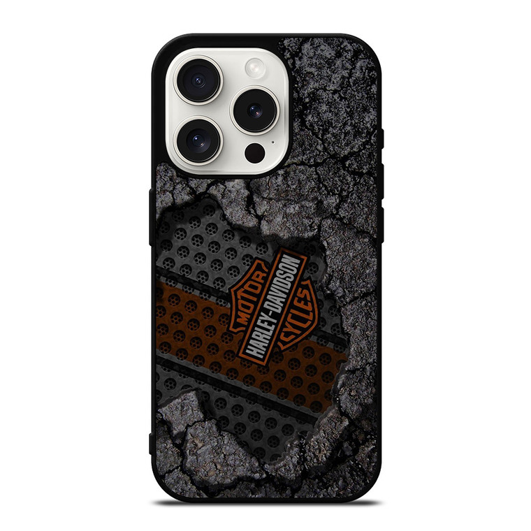 HARLEY DAVIDSON ON THE ROCK iPhone 15 Pro Case Cover