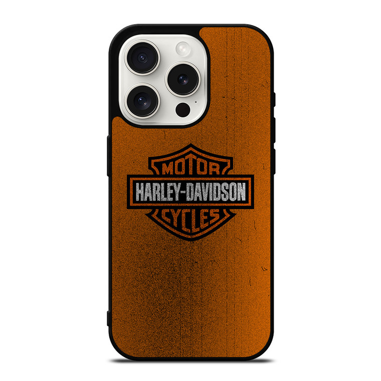 HARLEY DAVIDSON ORANGE NOISED iPhone 15 Pro Case Cover
