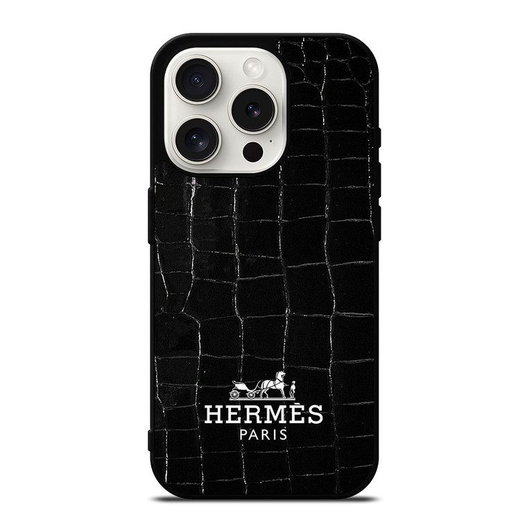 HERMES PARIS CROCODILE iPhone 15 Pro Case Cover