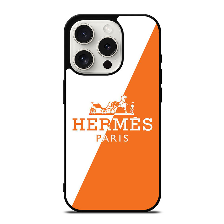 HERMES PARIS LOGO SLICE iPhone 15 Pro Case Cover