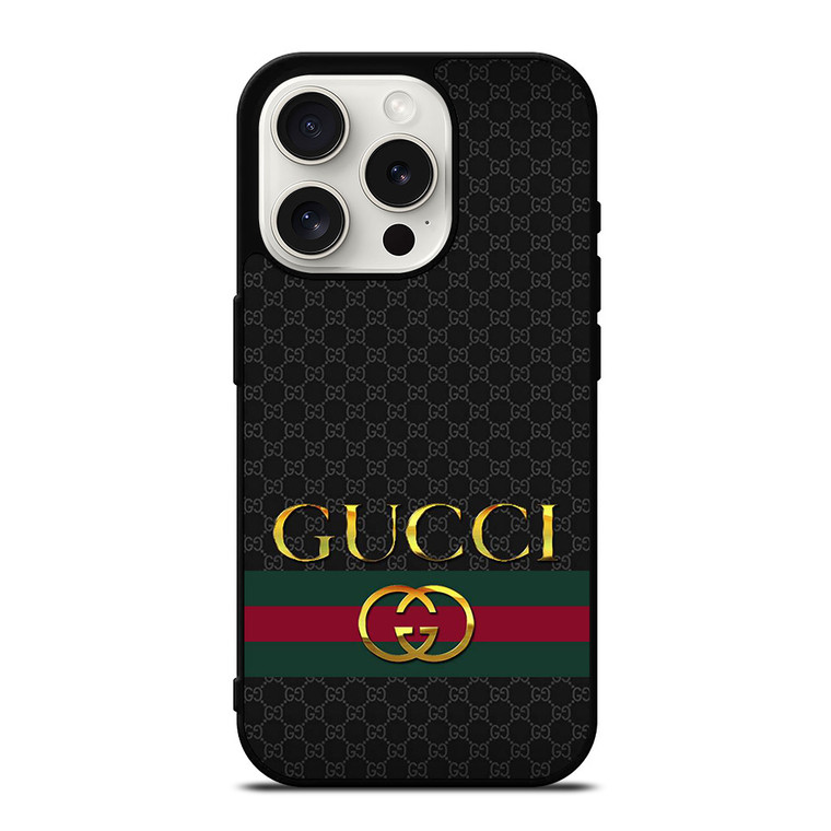 LOGO GUCCI PATTERN iPhone 15 Pro Case Cover