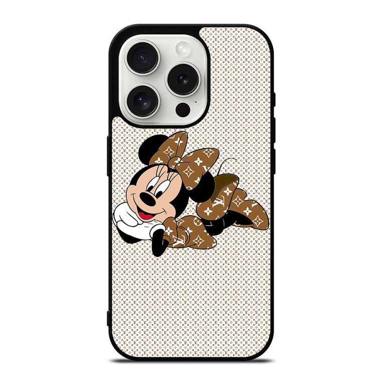 LOUIS VUITTON LV MINNIE MOUSE DISNEY iPhone 15 Pro Case Cover