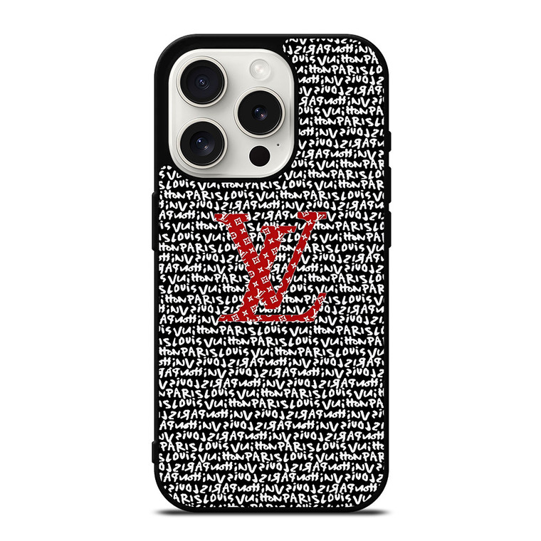 LV LOUIS VUITTON PARIS PATTERN LOGO iPhone 15 Pro Case Cover