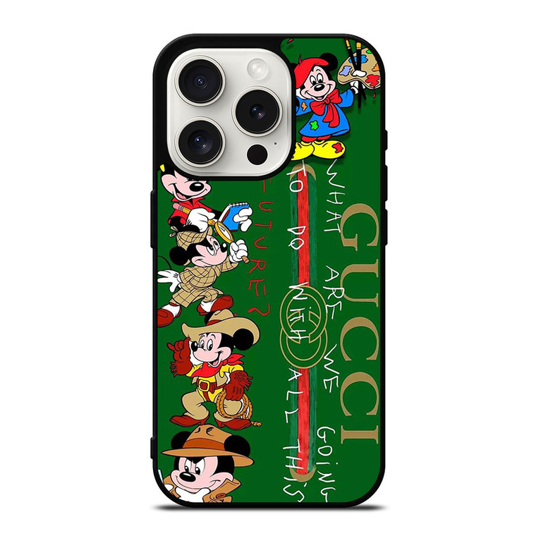 MICKEY MOUSE DISNEY GUCCI FUTURE iPhone 15 Pro Case Cover MICKEY MOUSE DISNEY GUCCI FUTURE iPhone 15 Pro Case Cover