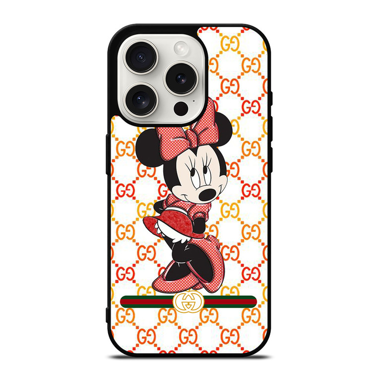 MINNIE MOUSE DISNEY CUTE X GUCCI iPhone 15 Pro Case Cover