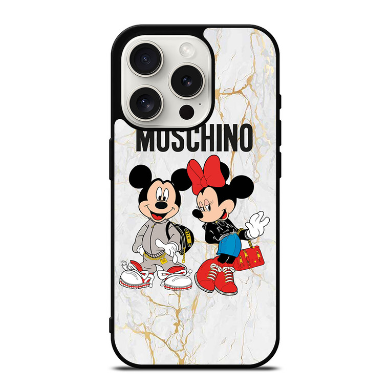 MOSCHINO MICKEY MINNIE MOUSE iPhone 15 Pro Case Cover MOSCHINO MICKEY MINNIE MOUSE iPhone 15 Pro Case Cover