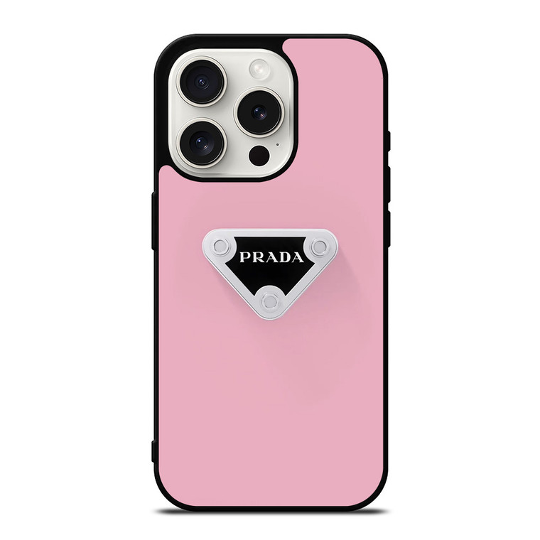 PRADA MILANO PINK LOGO iPhone 15 Pro Case Cover PRADA MILANO PINK LOGO iPhone 15 Pro Case Cover