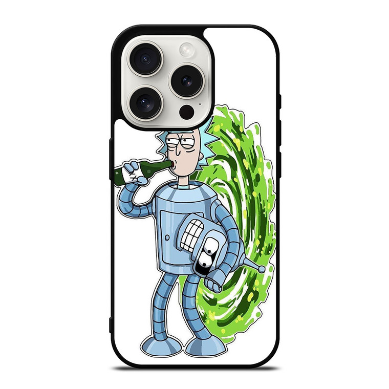 RICK AND MORTY FUTURAMA iPhone 15 Pro Case Cover RICK AND MORTY FUTURAMA iPhone 15 Pro Case Cover