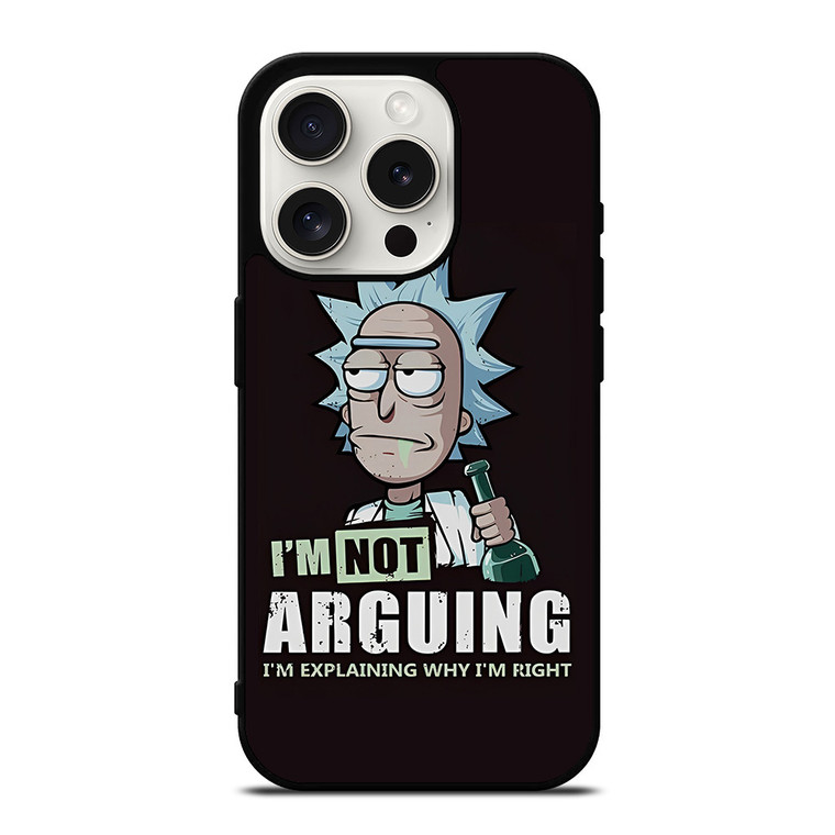RICK AND MORTY NOT ARGUING iPhone 15 Pro Case Cover