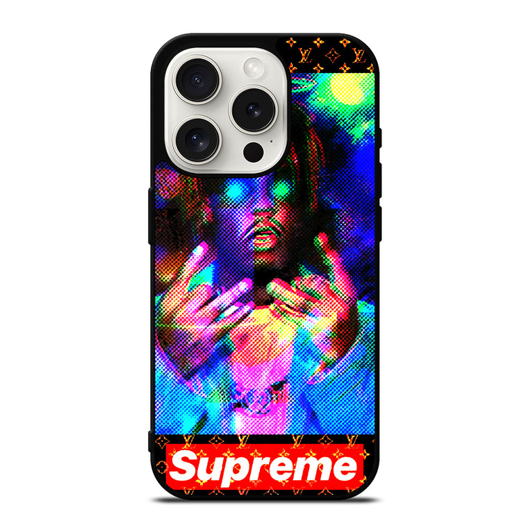 SUPREME LV LOUIS VUITTON JUICE WRLD iPhone 15 Pro Case Cover