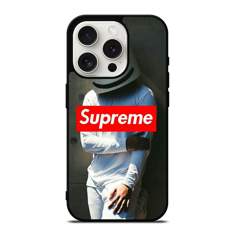 SUPREME MARSHMELLO iPhone 15 Pro Case Cover SUPREME MARSHMELLO iPhone 15 Pro Case Cover