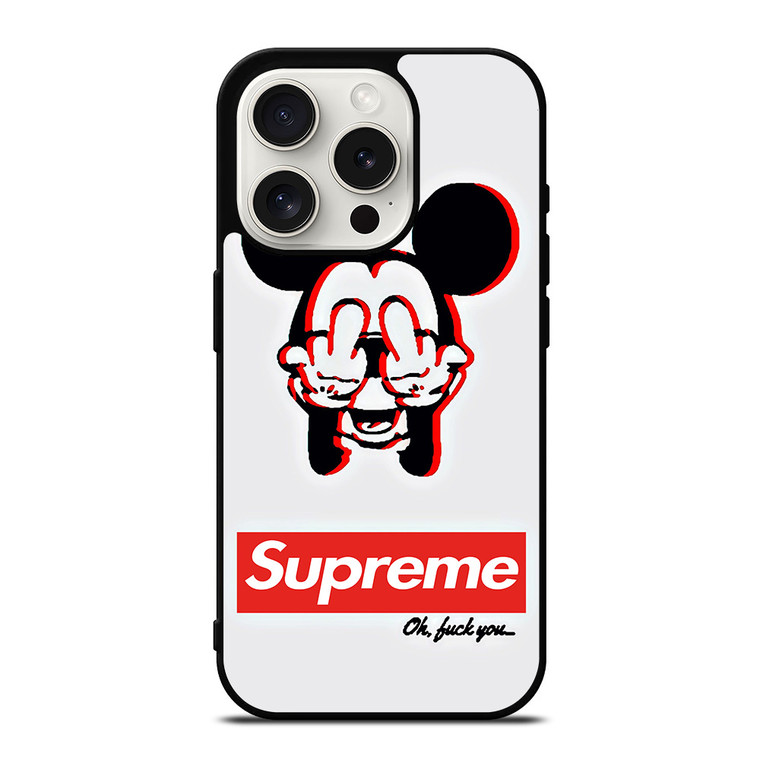 SUPREME MICKEY MOUSE iPhone 15 Pro Case Cover SUPREME MICKEY MOUSE iPhone 15 Pro Case Cover