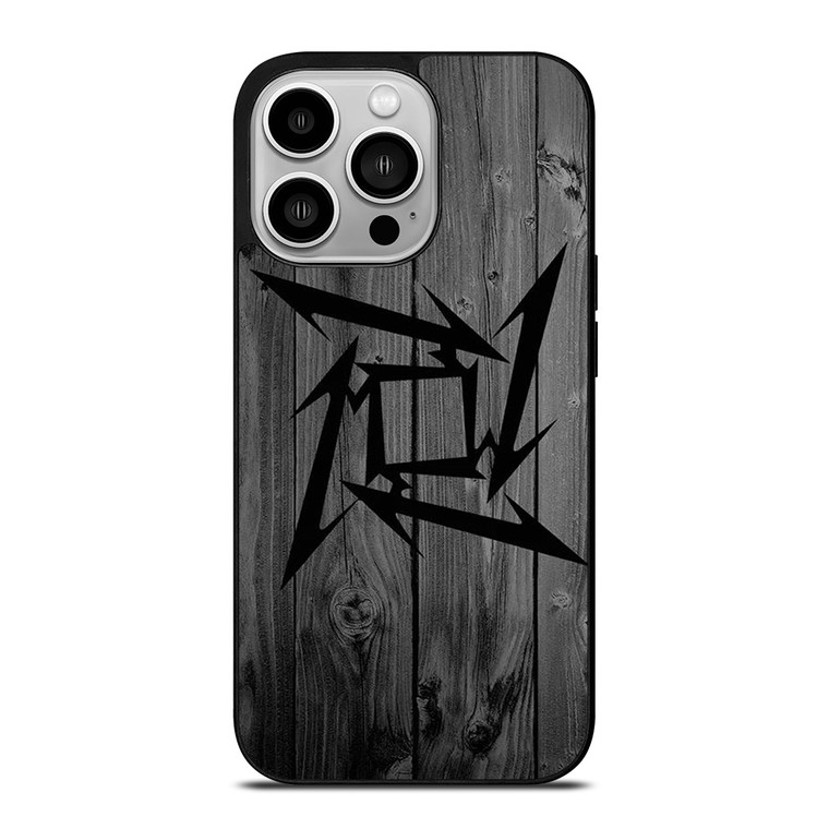 METALLICA METAL BAND WOOD ICON  iPhone 14 Pro Case Cover METALLICA METAL BAND WOOD ICON  iPhone 14 Pro Case Cover