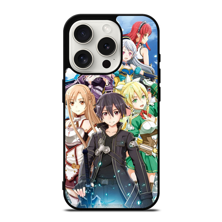 SWORD ART ONLINE CHARACTER ANIME iPhone 15 Pro Case Cover SWORD ART ONLINE CHARACTER ANIME iPhone 15 Pro Case Cover