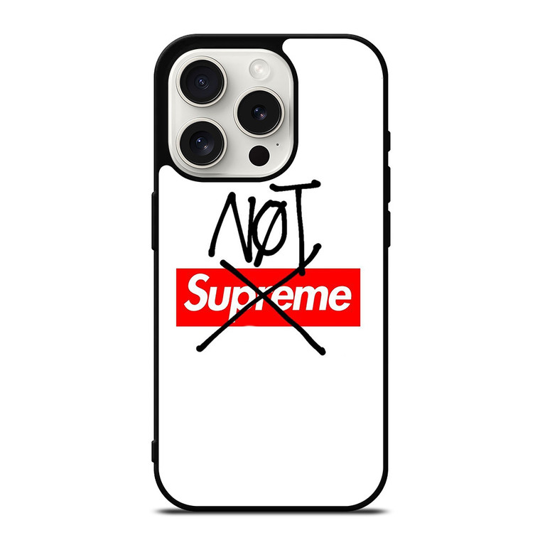 THIS IS NOT SUPREME iPhone 15 Pro Case Cover THIS IS NOT SUPREME iPhone 15 Pro Case Cover