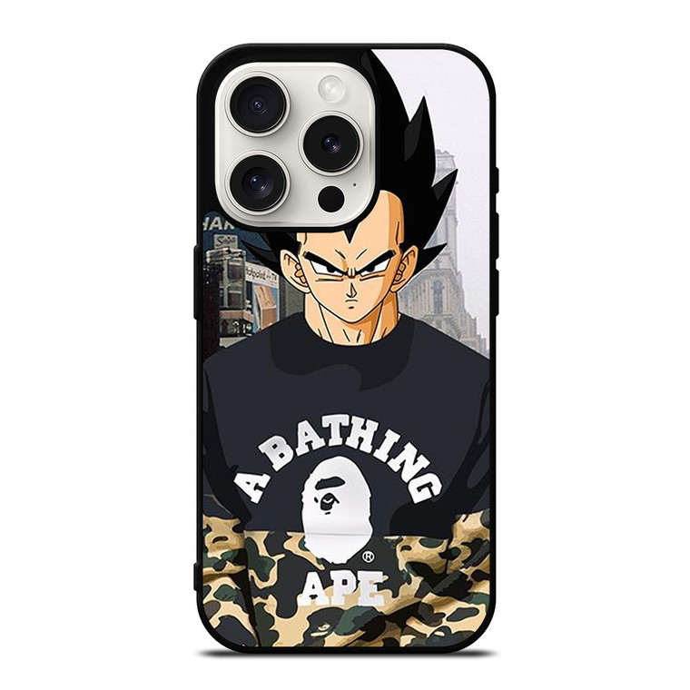 VEGETA CAMO BAPE SUPREME iPhone 15 Pro Case Cover VEGETA CAMO BAPE SUPREME iPhone 15 Pro Case Cover