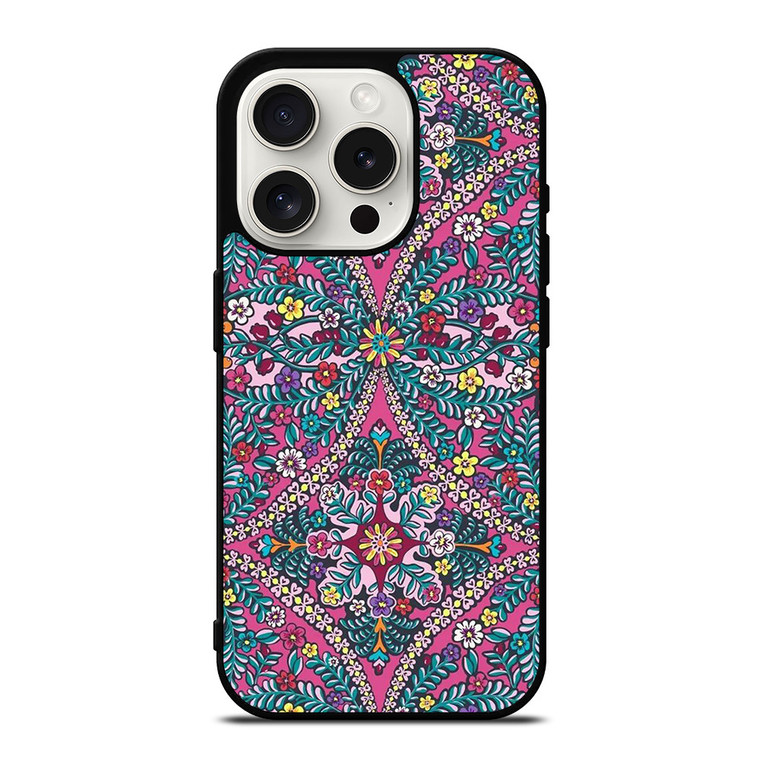 VERA BRADLEY FLOWER PATTERN 2 iPhone 15 Pro Case Cover VERA BRADLEY FLOWER PATTERN 2 iPhone 15 Pro Case Cover