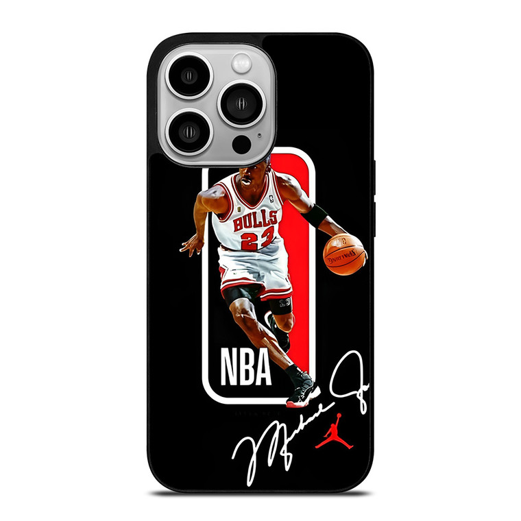 MICHAEL JORDAN CHICAGO BULLS NBA SIGN  iPhone 14 Pro Case Cover