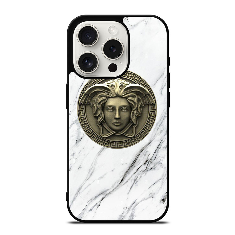 VERSACE GOLDEN MEDUSA EMBLEM iPhone 15 Pro Case Cover