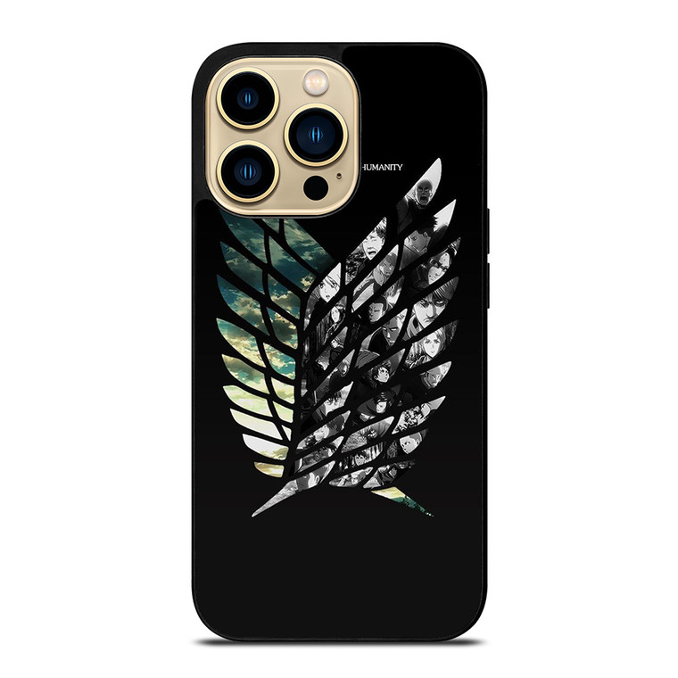 ATTACK ON TITAN SYMBOL CHARACTER iPhone 14 Pro Max Case Cover