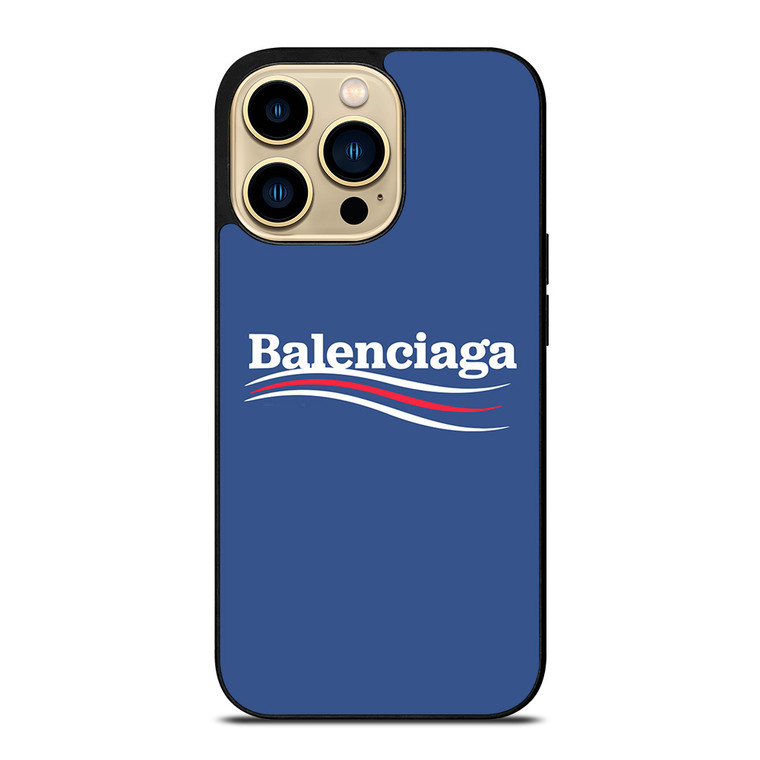 BALENCIAGA LOGO BLUE iPhone 14 Pro Max Case Cover