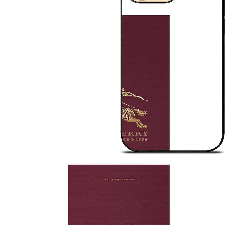 BURBERRY LOGO RED PATTERN iPhone 14 Pro Max Case Cover