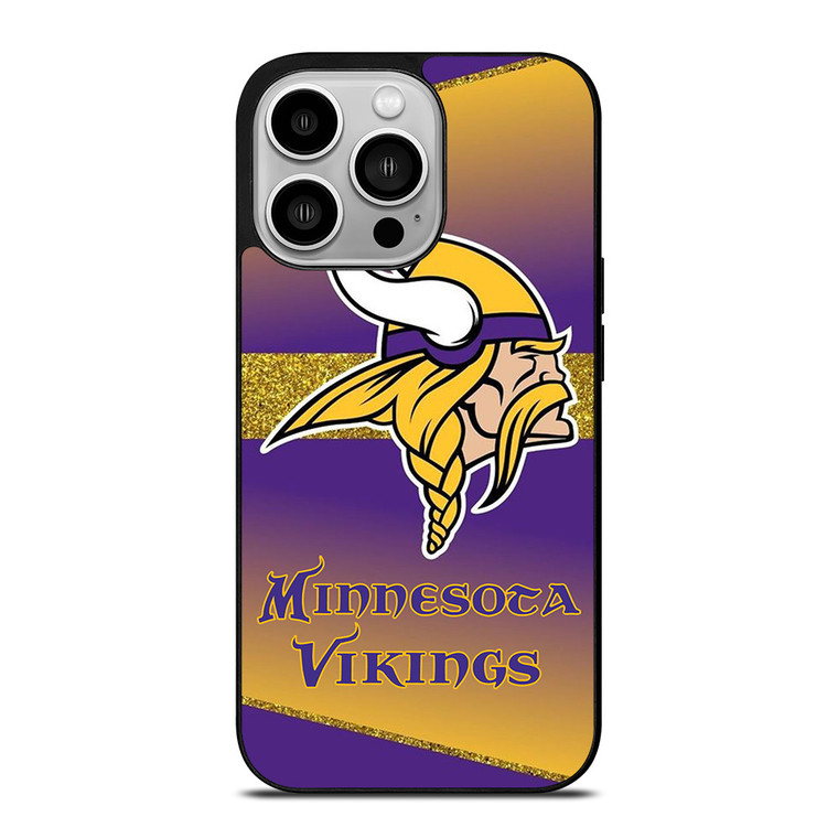 MINNESOTA VIKINGS GLITTER LOGO  iPhone 14 Pro Case Cover