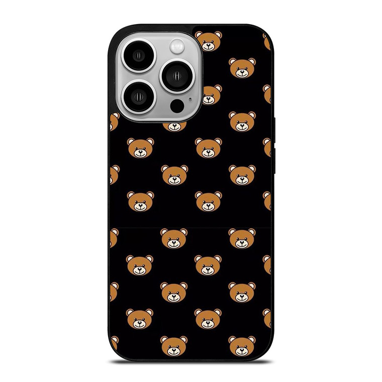 MOSCHINO TOY BEAR PATTERN  iPhone 14 Pro Case Cover