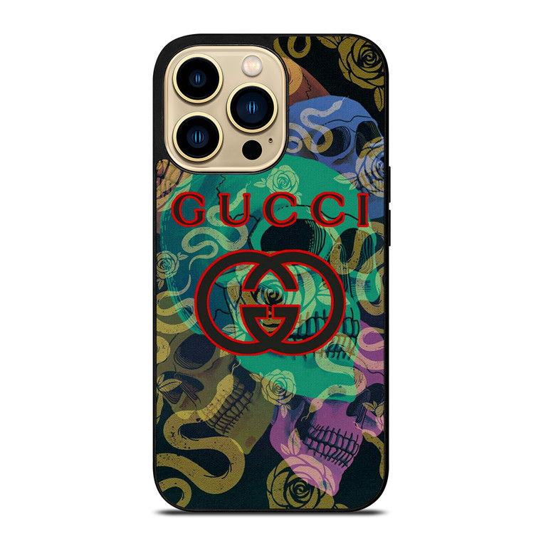 GUCCI LOGO EMBLEM SKULL SNAKE ICON iPhone 14 Pro Max Case Cover