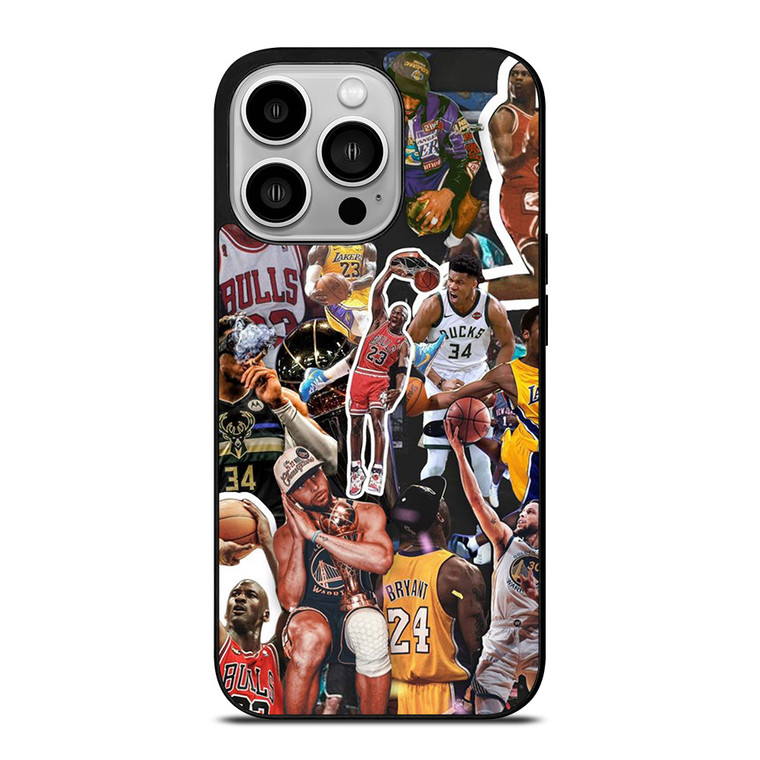 NBA BASKETBALL LEGENDS COLLAGE  iPhone 14 Pro Case Cover NBA BASKETBALL LEGENDS COLLAGE  iPhone 14 Pro Case Cover