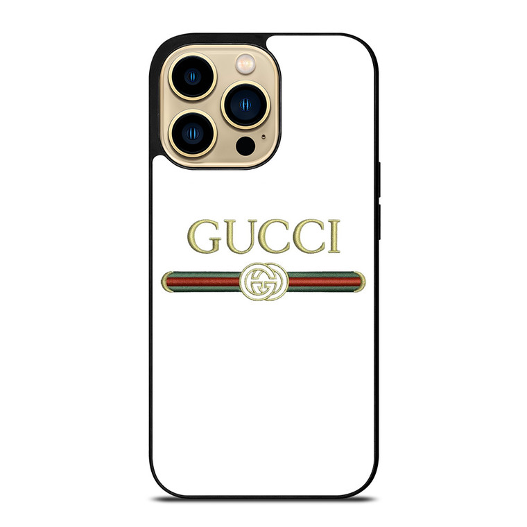 GUCCI LOGO WHITE iPhone 14 Pro Max Case Cover