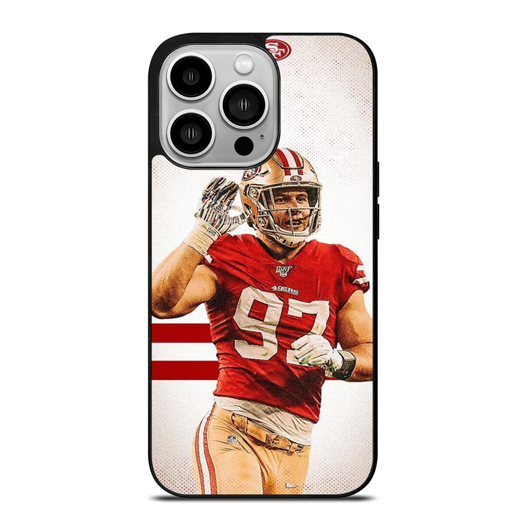 NICK BOSA SAN FRANCISCO 49ERS NFL  iPhone 14 Pro Case Cover NICK BOSA SAN FRANCISCO 49ERS NFL  iPhone 14 Pro Case Cover